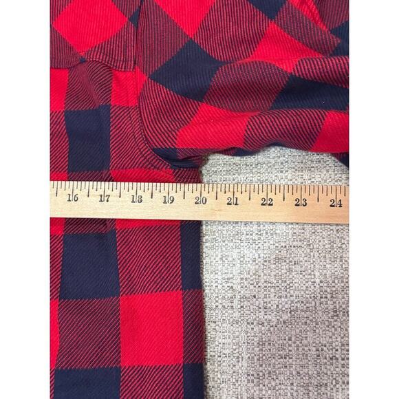 Cabela's Women's Flannel Buffalo Red Black Plaid Button Up Jacket Shirt Sz L - Picture 7 of 10